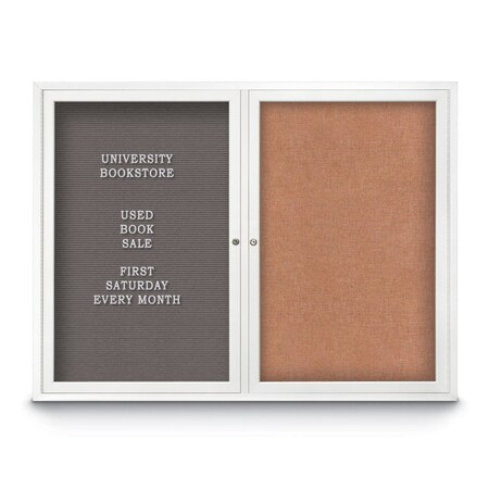 United Visual Products Corkboard, 48"x36", Keylime/Satin UV404PLUS-SATIN-KEYLIME